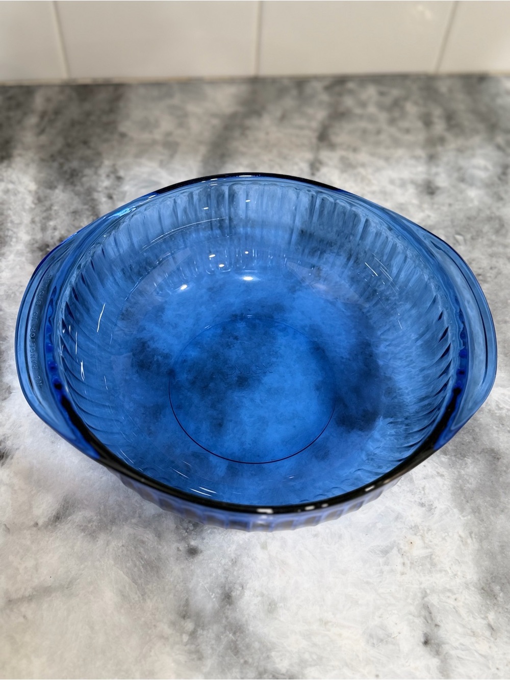 Pyrex Cobalt Blue Glass Mixing Bowl